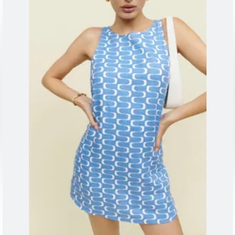 Reformation Jessi Linen Mini Dress